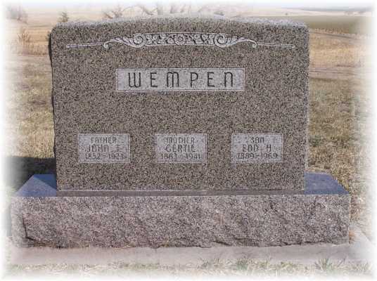 Buried - Armada Cemetery - Miller, Nebraska