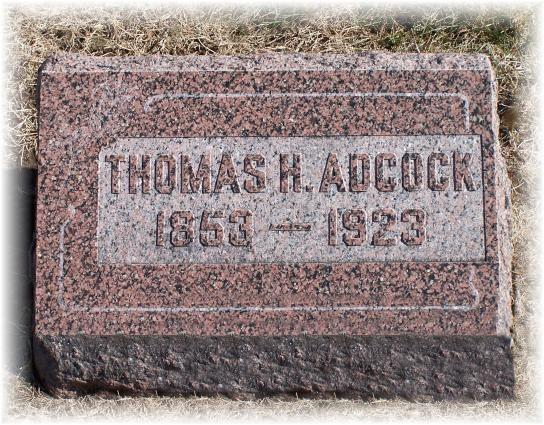 Thomas Adcock - Linden Cemetery - Missouri